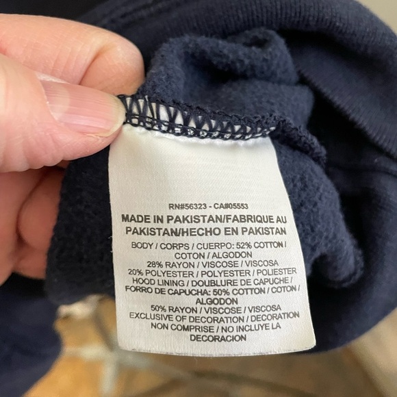 Nike turtleneck hoodie size XL navy blue - Picture 6 of 10